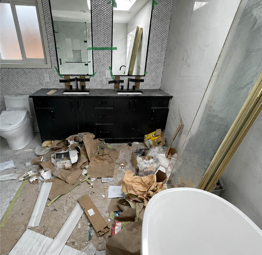 Post-Construction Deep Clean — before